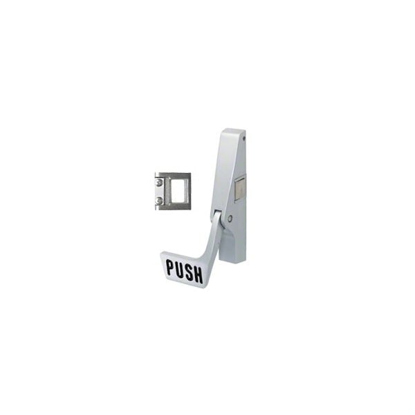 Satin Aluminum 10 Series W/ S Strike Right Hand Reverse Bevel Paddle Rim Panic Exit Device